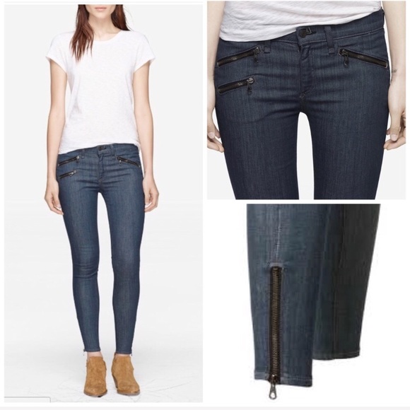 rag & bone Denim - Rag & Bone Crop Jean With Exposed Zippers